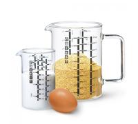 Simax Vaso Medidor Set 2 Piezas Vidrio Borosilicato 500ml Y 1000ml