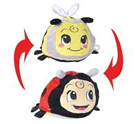 Simba 104010085 ABC 2 en 1 - Escarabajo Reversible para bebé, Mariquita y Abeja, Papel crujido, 14 cm, a Partir de 3 Meses