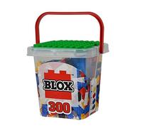 Simba 104114202 Blox 300 Bloques de construcción para niños a Partir de 3 años, Bloques de 8 Puntos, sin Placa Base, Totalmente Compatible, Colores Surtidos, Negro, Rojo, Blanco, Amarillo y Azul