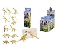 Simba, 104342402, juego de excavación de dinosaurios, 12 variantes, piedra especial para rascar y soporte para excavadora, 6-7 cm de longitud, aventura de exploración