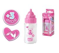 Simba 105560009 New Born Baby - Botella de Leche mágica con Sonido, Botella de Leche con Leche desaparecida, 3 Sonidos para bebés, 13 cm, para niños a Partir de 3 años