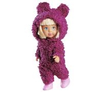 Simba- Evi Love Cute Teddy Muñeca de Peluche en un Bonito Osito, 12 cm, a Partir de 3 años, Color Morado (4006592091347)
