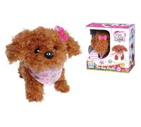 Simba 105890015 - Chichi Love Tea Cup Poodle Puppy, Perro de Peluche, Correr, Ladra y Mueve la Cola, 16 cm, a Partir de 3 años
