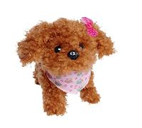 Simba 105890015 - Chichi Love Tea Cup Poodle Puppy, Perro de Peluche, Correr, Ladra y Mueve la Cola, 16 cm, a Partir de 3 años