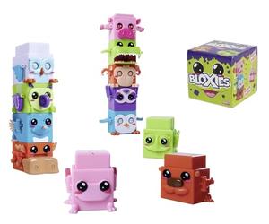 Simba 105952625 - Figura Bloxies (1 ud.), Bloques construcción Animales para apilar y coleccionar, Efecto de Movimiento al presionar, Juguete niños 3 años, selección aleatoria en Paquete Sorpresa