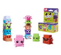 Simba 105952626 - Figura Bloxies (2 uds.) - Bloques construcción Animales para apilar y coleccionar, Efecto de Movimiento al presionar, Juguete niños 3 años, selección aleatoria en Paquete sorpres
