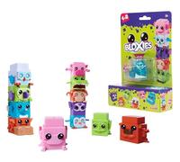 Simba 105952627 - Figura Bloxies (4 uds.) - Bloques construcción Animales para apilar y coleccionar, Efecto de Movimiento al presionar, Juguete niños 3 años, selección aleatoria en Paquete Sorpresa