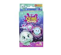 Simba 105953080 Glibbi Glowy, Medusa con Brillo en los Efectos Oscuros, Polvo Convierte el Agua en Arcilla Luminosa, 2 x 7 Gramos, glibber, diversión en el baño a Partir de 3 años