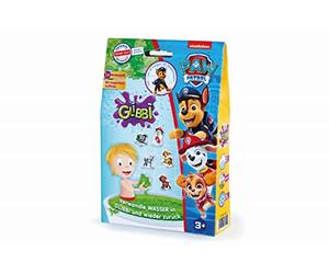 Simba 105953531 - Glibbi Paw Patrol - Juguete para bañera, Juguete acuático, Polvo Que Convierte el Agua en una Masa Verde, gelatinosa y de Nuevo, Incluye Pegatina de baño, 300 g, a Partir de 3 años