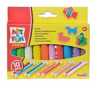 Simba 106324169 - Art & Fun 10 barras para amasar Multicolor fabricado en Alemania. , color/modelo surtido