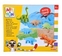 Simba 106344621 Art and Fun - Juego de arena para jugar con dinosaurios, 3 x 200