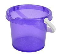 Simba 107106529 - Cubo para bebés, solo se entrega un artículo, decoración con purpurina, 11 cm de altura, 14 cm de diámetro, caja de arena, juguete de arena (varios)