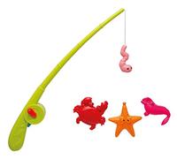 Simba 107796091 - Imán Juego de Pesca, caña de Pescar con función automática, caña de 36 cm, 3 Animales Marinos, Juguete de baño, Juguete para niños pequeños