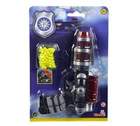 Simba 108022557 - Pistola Espacial con munición, 3 Compartimentos Surtidos, Solo se Entrega un artículo, 100 Bolas, 18 cm, Arma de Juguete, a Partir de 3 años