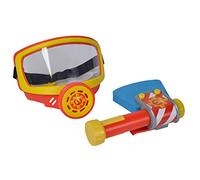 Simba- Feuerwehrmann Sam Feuerwehr Sauerstoffmaske Gummizug/mit Axt Fireman Bombero Máscara de oxígeno con Goma elástica, con Hacha, Dibujos Animados, Multicolor, Talla única (109252476)