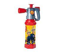 Simba 109252514 - Bombero Sam Espuma y cañón de Agua, Juguete de Agua, Salpicaduras de Agua o Espuma, Mecanismo de Aire comprimido, Bomberos, extintor, 31 cm, Juego de rol, a Partir de 3 años