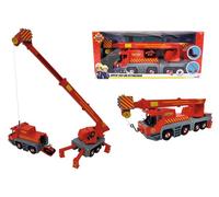 Simba 109252517 Bombero Sam Grúa De Rescate 2-en-1 Set Nuevo Rojo