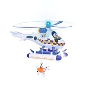 Simba Juguete Policía Wallaby Sam – Sonido, luz azul, cabrestante, figura Rosa y dálmata