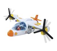 Simba 109252615 Bombero Sam Fire Swift - Avión de Rescate (42 cm), diseño de avión de Juguete Grande con protor, Figura, Caballo y Muchas Funciones, Incluye luz y Sonido para niños a Partir de 3 años