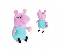 Simba Peppa Peluche de papá Pig (37 cm), Color Blanco/Beige, 0 (109261005)