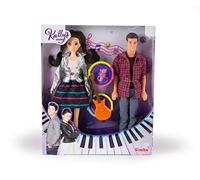 Simba 109413004 Kally's Mashup Kally + Dante - Estuche de muñecas de 29 cm con Guitarra y micrófono