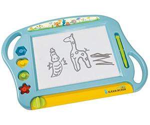 Simba 109462219 - Pizarra para pintar KikaNinchen, 4 sellos, bolígrafo magnético, 45 cm, a partir de 3 años