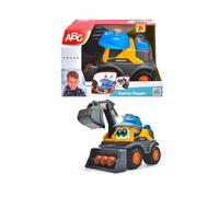 Dickie ABC - Danny Digger vehículo Excavadora (25 cm) para niños a Partir de 2 años - vehículo Volvo motorizado para Obras con Brazo excavador móvil, Funciones de Juguete, luz y Sonido (204114013)
