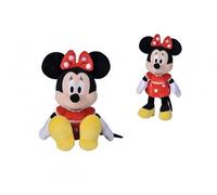 Simba Toys - Peluche Disney Minnie Mouse con Vestido Rojo, Material Suave y Agradable, 100% Original, Apto para Niños y Niñas de Todas Las Edades - 25 cm