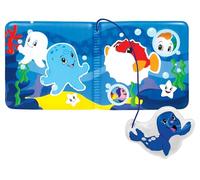 Simba ABC 104010065 - Libro de baño mágico, imágenes con Cambio de Color, Colgante de Foca con chirrido, 8 páginas, 13 x 13 cm, a Partir de 6 Meses