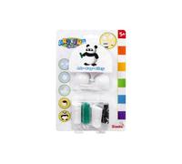 Simba Art & Fun Air Dry Clay Panda - Kit creativo con plastilina de secado al aire, 4 colores Airclay, piezas de plástico e instrucciones, kit de manualidades para niños a partir de 5 años