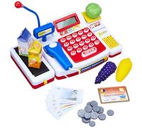 Simba Caja registradora supermercado con escáner y calculadora (18 x 16 x 38 cm) 452570