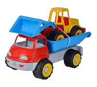 Simba Camión volquete con Excavadora, Juguete de Arena, 29 cm/36 cm, neumáticos de Material Suave, a Partir de 10 Meses
