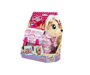 Simba Chi Chi Chi Love Kawaii Pixel Chihuahua - Perro de Peluche con corazón de píxeles y Bolsa de Transporte, 20 cm, a Partir de 3 años