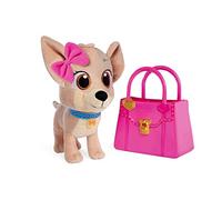 Simba- Chi Chi Love Best Friends Forever, Perro de Peluche de la Serie Youtube en Bolso de Vinilo Rosa, 20cm Alto, Perro de Peluche, A Partir de 3 Años (105890020)