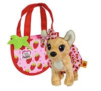Simba Chichi Love Little Berry Chihuahua Perro de Peluche con Lazo y Falda, en Adorable Bolsa, 15 cm, a Partir de 3 años