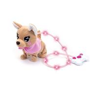 Simba Chichi Love Loomy, 105893542, con Control de Cable Luminoso, Puede Correr, ladrar y Mover la Cola, 20 cm, para niños a Partir de 3 años