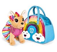 Simba Chichi Love Rainbow 105893438 - ChiChiChi Love Rainbow Perro de Peluche con Bonito Traje de Arco Iris con Bolsa a Juego, 20 cm, a Partir de 3 años