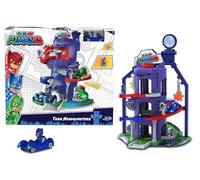 Simba Cuartel General 3 Niveles de PJ Mask con Coche Gatuno (Simba 3145000)