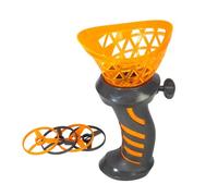 Simba Disc Launcher - Arrancador de Cuerda con 4 Discos de Colores, Juguete de acción con función Try-Me, 17 cm de Alto, para niños a Partir de 3 años