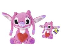 Simba - Disney Lilo & Stitch Peluche ángel con corazón, tamaño 25 cm, Original Disney, +0 Meses, 6315877002X06