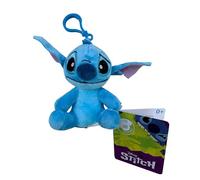 Simba - Disney Peluche Stitch con Llavero Clip, 10cm, Material Suave y Agradable, Auténtico Producto Oficial Disney, Adecuado a Partir de 1 año (6315870053)