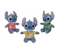 Simba -Disney Peluche Stitch Hawaii 25cm, 3 Modelos: Camiseta Roja, Verde o Amarilla, Material Suave, Auténtico Producto Oficial Disney, Adecuado Desde los Primeros Meses de Vida (6315876996)