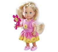 Simba Evi Love Flowers, 2 Modelos Surtidos, Solo se Entrega un artículo, muñeca con un Bonito Vestido de Flores con Flores, muñeca de 12 cm, a Partir de 3 años