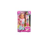 Simba Evi Love Home - Muñeca de Juguete con aspiradora con función 2 en 1, 12 cm, a Partir de 3 años