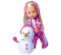 Simba-Evi Love Snow muñeco de Nieve, 12 cm, a Partir de 3 años, Multicolor, (4006592086701)
