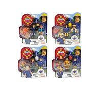 Simba Sam el Bombero Juego de Dos Personajes articulados 7,5 cm, con Accesorios Surtidos, + 3 años, Multicolor, Piccolo (109251043038)