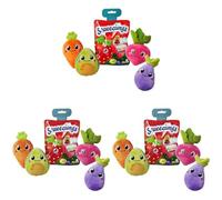 Simba Frutas y Verduras Squeezlings - 12 Figuras de Alimentos en Peluche, Súper Suaves y Coleccionables, 8 cm, en Envase Sorpresa,Envio Aleatorio, para Niños +3 Años (105953737CDU) (Paquete de 3)