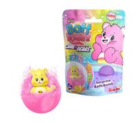 Simba Glibbi Care Bears Surprise, Bomba de baño de oso de la suerte en 1 de 4 colores, con figura sorpresa, figura coleccionable, 100 g, a partir de 3 años