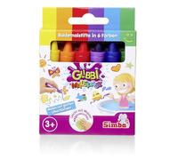 Simba Glibbi - Juego de 6 lápices de colores para colorear, 6 colores, lavable, a partir de 3 años