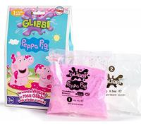 Simba Glibbi Peppa Pig 10595953348 - Juguete para bañera, Color Rosa Brillante, Polvo Que Convierte el Agua en Limo, 300 g, diversión en el baño, a Partir de 3 años, Peppawutz